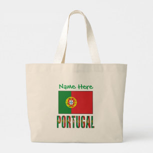 Personalisierte Portugal-Flagge-Heritage  Jumbo Stoffbeutel