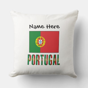 Personalisierte portugiesische Flagge Portugals Kissen