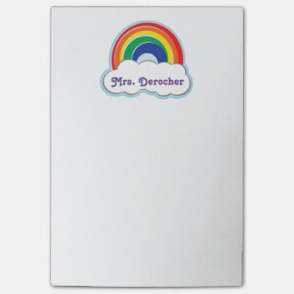 Personalisierte Post-It des REGENBOGENS | Post-it Klebezettel