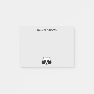 Personalisierte Post-it®-Notizen mit süßem Waschbä Post-it Klebezettel