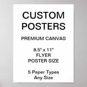 Personalisierte Poster-Blank mit einer Leinwand vo Poster