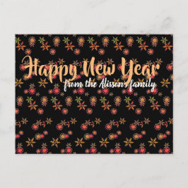 Personalisierte Postkarte des Neujahrs