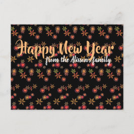 Personalisierte Postkarte des Neujahrs