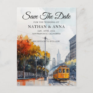 Personalisierte Postkarte San Francisco Skyline