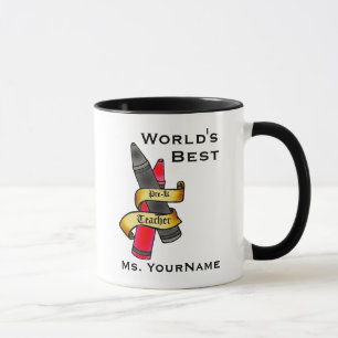 Personalisierte Pre-K Lehrer-Tasse Tasse