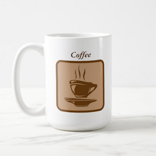 Personalisierte Premium-Kaffee-Tasse Kaffeetasse (Links)