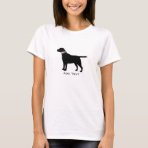 Personalisierte Preppy Black Lab Silhouette