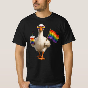 Personalisierte Pride-Gans Benutzerdefinierter T T-Shirt