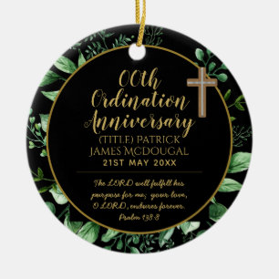 Personalisierte Priesterortung Keramik Ornament