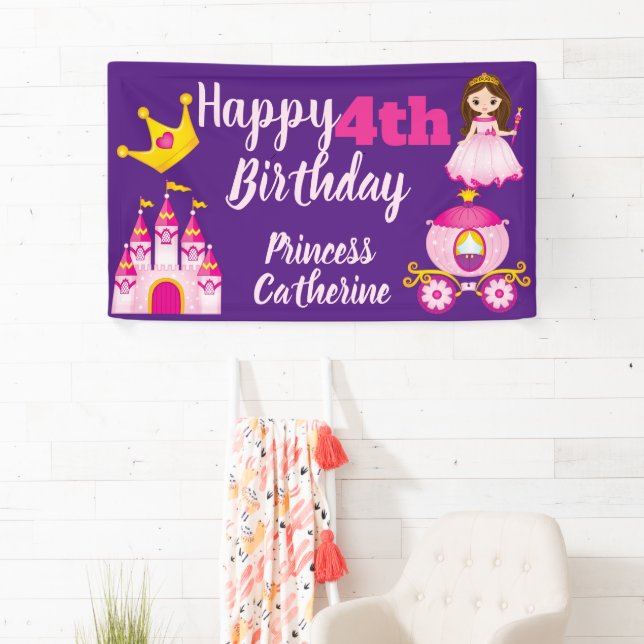Personalisierte Princess Burg Banner (Insitu)