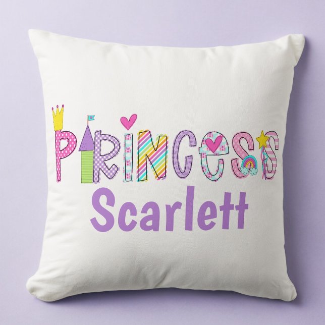 Personalisierte Prinzessin Alphabet Kronplatz Wand Kissen (Von Creator hochgeladen)