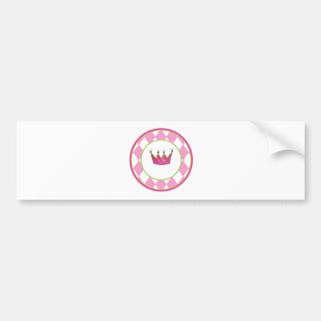 Personalisierte Prinzessin Autoaufkleber (Vorne)