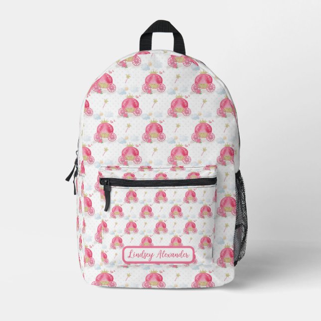 Personalisierte Prinzessin Bedruckter Rucksack (Vorderseite)
