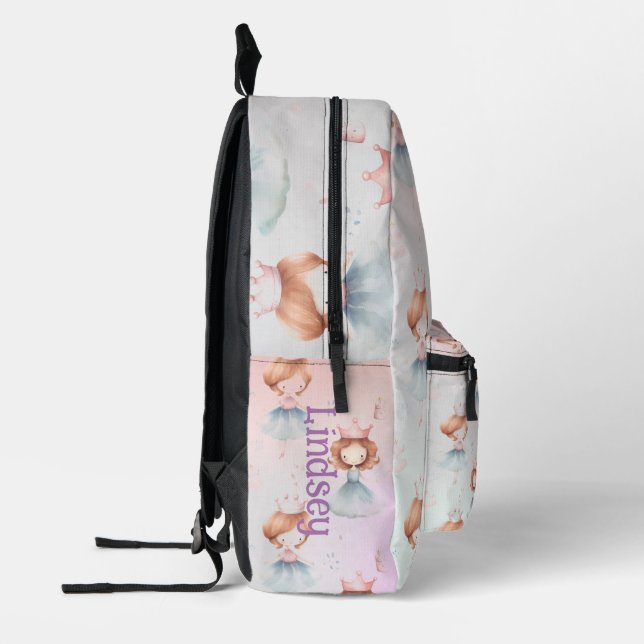 Personalisierte Prinzessin Bedruckter Rucksack (Links)