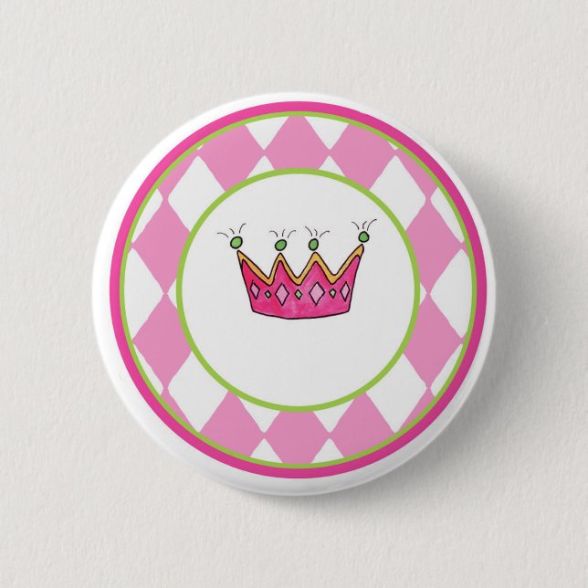 Personalisierte Prinzessin Button (Vorderseite)