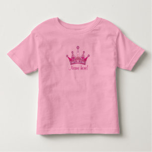 Personalisierte Prinzessin Crown T-Shirt