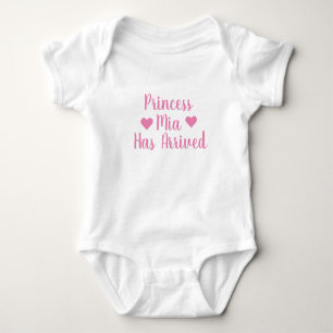 Personalisierte Prinzessin ist zum Bodysuit gekomm Baby Strampler