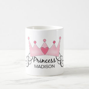 Personalisierte Prinzessin Kids Mug Kaffeetasse