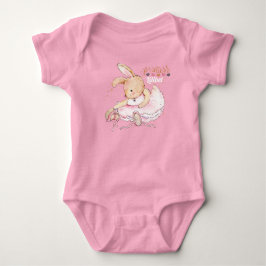 Personalisierte Prinzessin Lilibet Ballerina Rabbi Baby Strampler