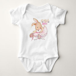 Personalisierte Prinzessin Lilibet Ballerina Rabbi Baby Strampler