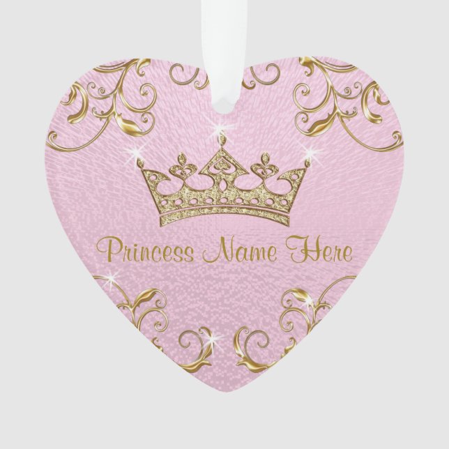 Personalisierte Prinzessin Ornaments Double Sided Ornament (Vorderseite)