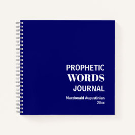 Personalisierte Prophetien Notizbuch