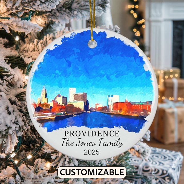 Personalisierte Providence Ornament, Rhode Island Keramik Ornament (Von Creator hochgeladen)