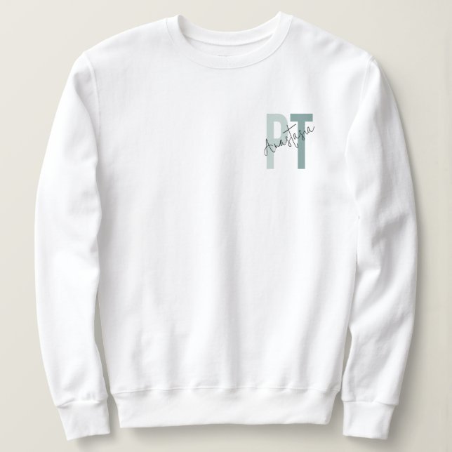 Personalisierte PT Physikalische Therapie Sweatshirt (Design vorne)