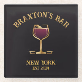 Personalisierte Pub Sign Bar Deco mit Individuelle Glasuntersetzer