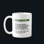 Personalisierte Publikation Klassische Tasse - Grü<br><div class="desc">Ein personalisiertes Geschenk zum Feiern Ihrer veröffentlichten Zeitung! Das perfekte Geschenk für Mitautoren, Kollegen und Akademiker, die eine wissenschaftliche Arbeit veröffentlicht haben. Passen Sie mit der wissenschaftlichen Zeitschrift, Publikationstitel, Autoren und abstrakt an.</div>
