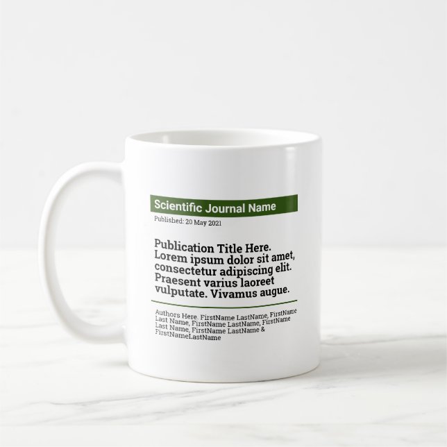 Personalisierte Publikation Klassische Tasse - Grü (Links)
