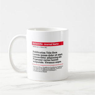Personalisierte Publikation Klassische Tasse - Rot