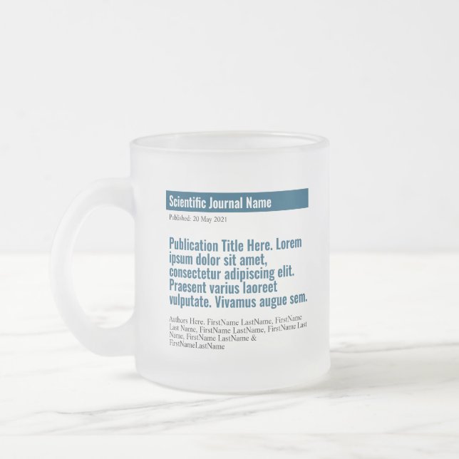 Personalisierte Publikation Mattiert Glass Tasse - (Links)