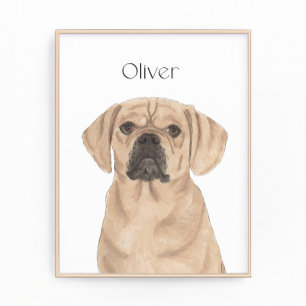 Personalisierte Puggle Reversible Art Fotodruck