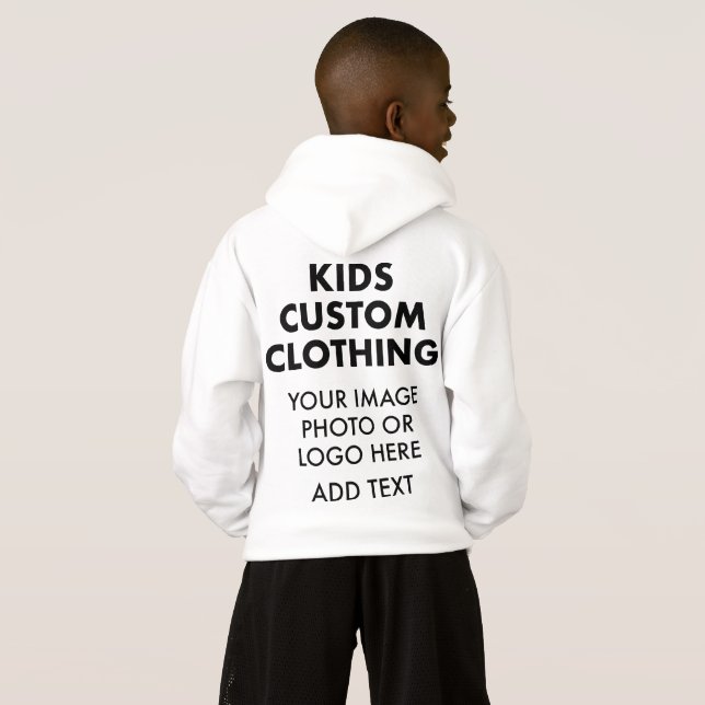 Personalisierte PULLOVER-HOODIE - WEISS Hoodie (Schwarz voll)