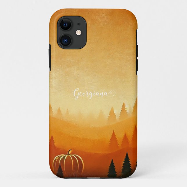Personalisierte Pumpkin Ernte Autumnal Harvest Case-Mate iPhone Hülle (Rückseite)