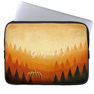 Personalisierte Pumpkin Ernte Autumnal Harvest Laptopschutzhülle