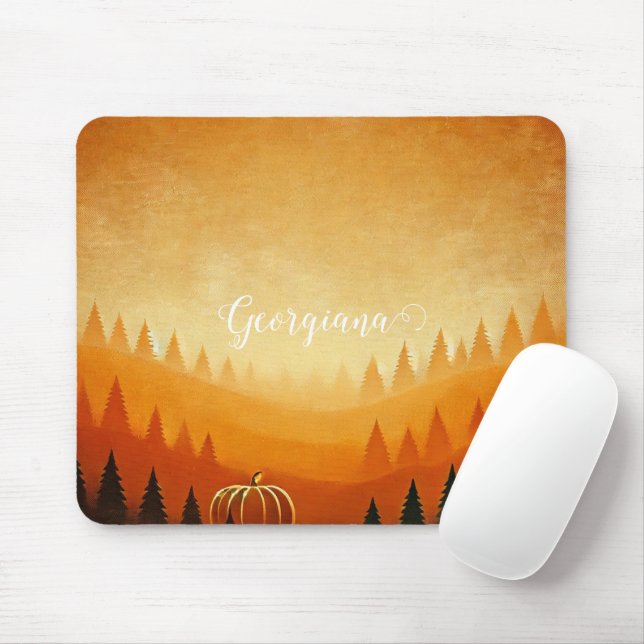 Personalisierte Pumpkin Ernte Autumnal Harvest Mousepad (Mit Mouse)