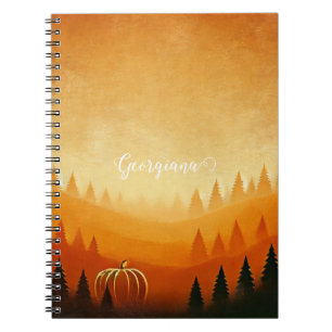 Personalisierte Pumpkin Ernte Autumnal Harvest Notizblock