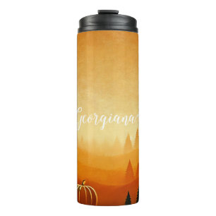 Personalisierte Pumpkin Ernte Autumnal Harvest Thermosbecher