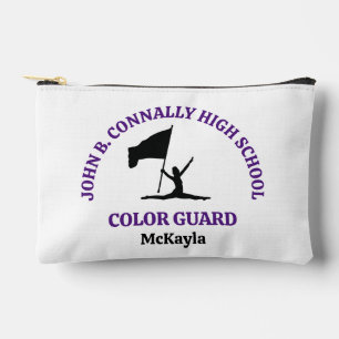 Personalisierte Purple High School Color Guard Zubehörtasche