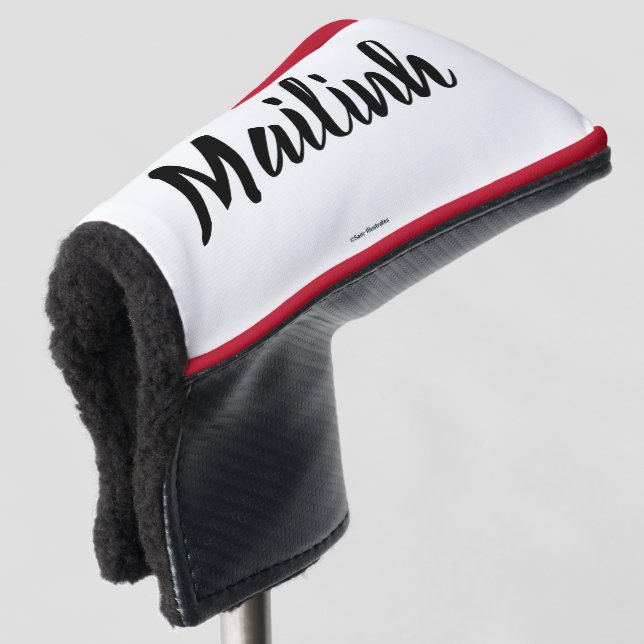Personalisierte Putter Abdeckung Golf Headcover (3/4 Vorderseite)