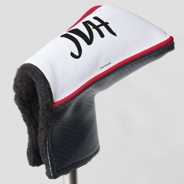 Personalisierte Putter Abdeckung Golf Headcover (3/4 Vorderseite)