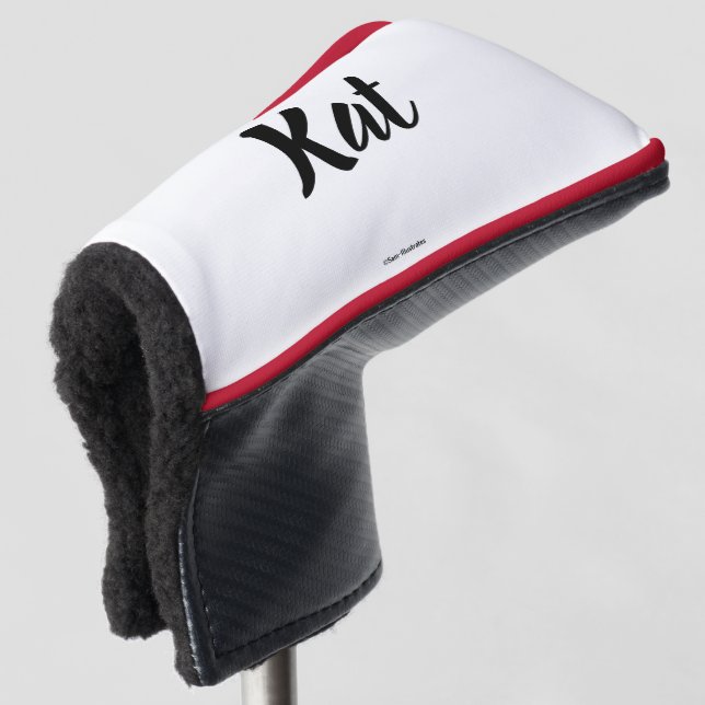 Personalisierte Putter Abdeckung Golf Headcover (3/4 Vorderseite)