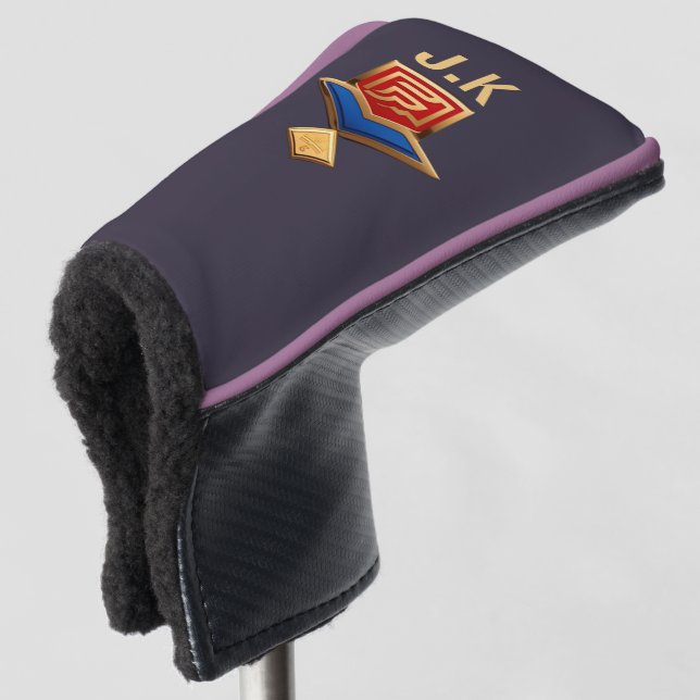 Personalisierte Putter-Abdeckung Golf Headcover (3/4 Vorderseite)