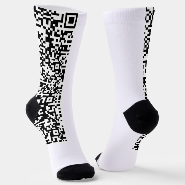 Personalisierte QR-Code-Socken - Farben auswählen Socken (Gewinkelt)