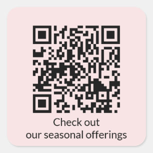 Personalisierte QR-Code-URL generieren Quadratischer Aufkleber