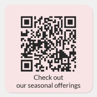 Personalisierte QR-Code-URL generieren Quadratischer Aufkleber