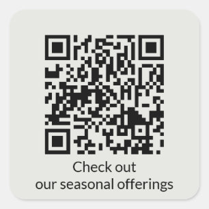 Personalisierte QR-Code-URL generieren Quadratischer Aufkleber