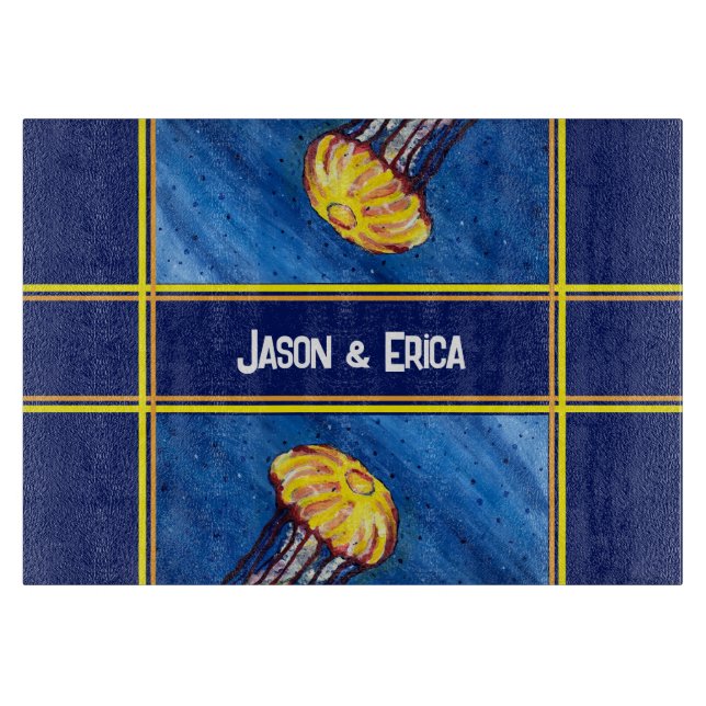 Personalisierte Quallen Schneidebrett (Vorderseite)